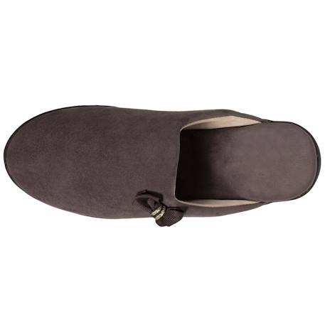 Chaussons mules petit talon de 4,5 cm Noir+Taupe 8 - vertbaudet enfant 