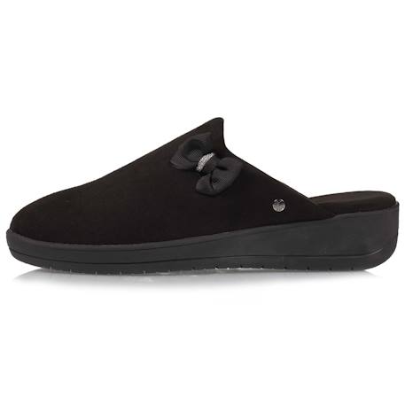 Chaussons mules petit talon de 4,5 cm Noir+Taupe 3 - vertbaudet enfant 