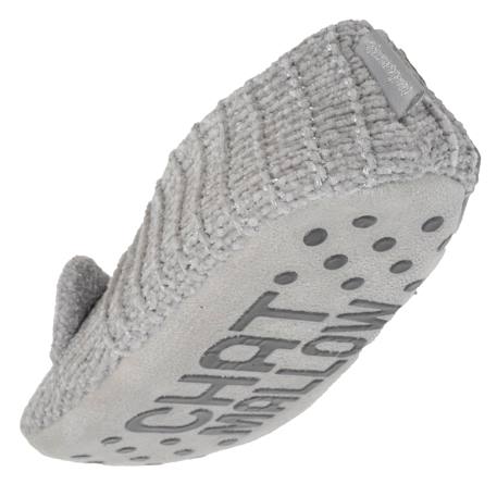 Chaussettes d'intérieur maille chenille - fourrées, antidérapantes Gris 5 - vertbaudet enfant 
