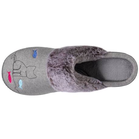 Chaussons mules ultra confortables et légers, mousse à mémoire de forme Gris chiné+Rose chiné 2 - vertbaudet enfant 