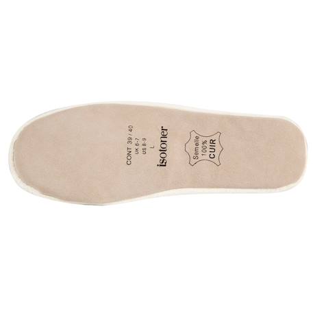 Chaussons ballerines ultra confortables, semelle en cuir, détail grand nœud Aubergine+Bleu canard+Bleu canardfleurs+Girafe+Gris chiné clair+Ivoire+Rayure marinière+Rayuresbleues+Rouge+Sauge+Vert d'eau 34 - vertbaudet enfant 