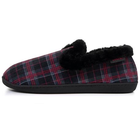 Chaussons charentaises semelle ergonomique confort, chauds Camel+Noir+Tartan 15 - vertbaudet enfant 