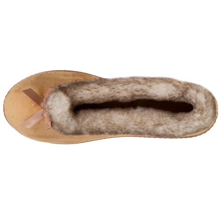 Chaussons ballerines semelle ergonomique confortables, semelle à mémoire de forme Camel+Noir+Rayures 3 - vertbaudet enfant 