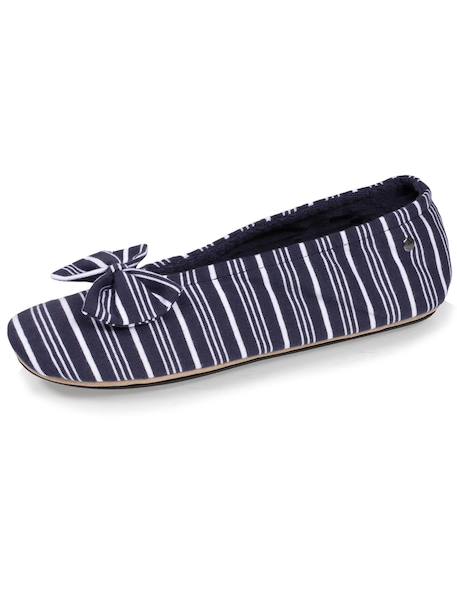 Chaussons ballerines grand nœud et semelle gomme Rayure marinière 6 - vertbaudet enfant 