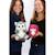 Peluche - peluche lapin ruby cutydoos rose framboise – 13 cm Blanc 4 - vertbaudet enfant 