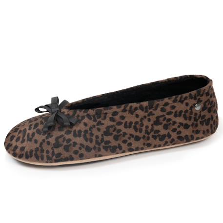 Chaussons ballerines semelle intérieure moelleuse et confortable Léopard+Sauge 1 - vertbaudet enfant 