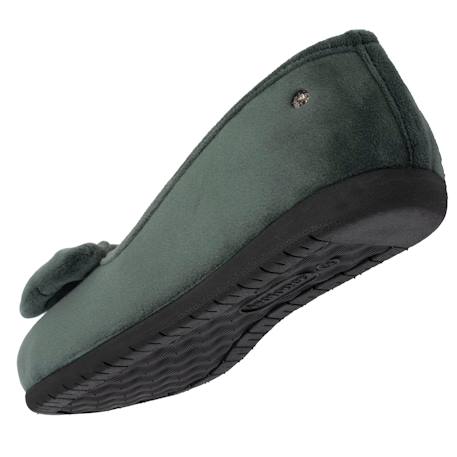 Chaussons ballerines souples, ultra confortables et légers, confort technologie everywear Bleu canardfleurs+Bleu marine+Grisirisé+Rayuresbleues+Sauge+Sauge noeud irisé 29 - vertbaudet enfant 