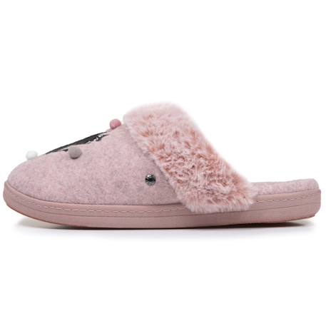 Chaussons mules ultra confortables et légers, mousse à mémoire de forme Gris chiné+Rose chiné 10 - vertbaudet enfant 
