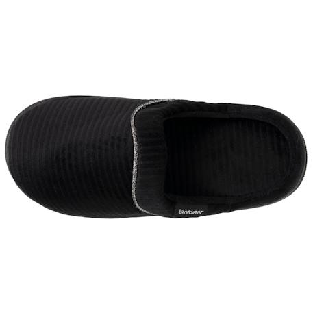 Chaussons mules semelle bloup confort Gris+Noir 8 - vertbaudet enfant 