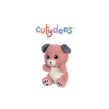 Peluche - peluche chien spot cutydoos rose poudré et gris – 13 cm Blanc 1 - vertbaudet enfant 