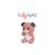 Peluche - peluche chien spot cutydoos rose poudré et gris – 13 cm Blanc 1 - vertbaudet enfant 