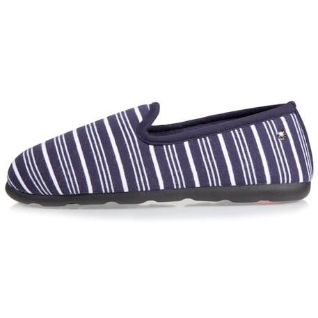 Chaussons charentaises très confortables, en jersey bio Rayure marinière+Rayuresbleues 3 - vertbaudet enfant 