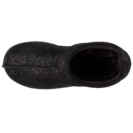 Chaussons bottillons dessus cuir, semelle confort Gris+Noir nacré 8 - vertbaudet enfant 