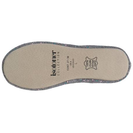 Chaussons ballerines ultra confortables, semelle en cuir, détail grand nœud Aubergine+Bleu canard+Bleu canardfleurs+Girafe+Gris chiné clair+Ivoire+Rayure marinière+Rayuresbleues+Rouge+Sauge+Vert d'eau 27 - vertbaudet enfant 