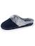 Chaussons mules semelle ergonomique confort, velours Marine+Noir+Rayures 6 - vertbaudet enfant 