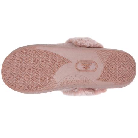 Chaussons mules ultra confortables et légers, mousse à mémoire de forme Gris chiné+Rose chiné 11 - vertbaudet enfant 