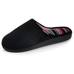 -Chaussons mules semelle ergonomique confort, velours