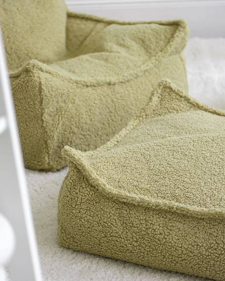 Pouf poire chambre enfant - fauteuil comfortable en teddy Biscuit+Cream white+Guava+Maple+Matcha+Warm hazel 27 - vertbaudet enfant 