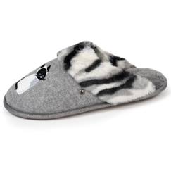 Vêtements de grossesse-Chaussons mules chat fantaisie confort moelleux
