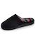 Chaussons mules semelle ergonomique confort, velours Marine+Noir+Rayures 12 - vertbaudet enfant 