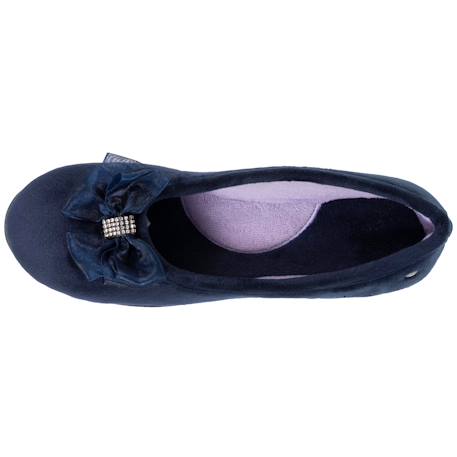 Chaussons ballerines souples, ultra confortables et légers, confort technologie everywear Bleu canardfleurs+Bleu marine+Grisirisé+Rayuresbleues+Sauge+Sauge noeud irisé 9 - vertbaudet enfant 