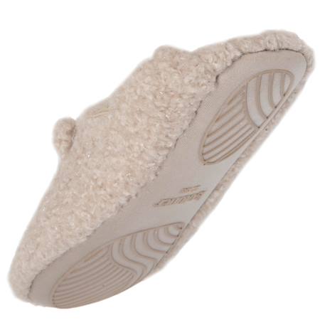 Chaussons mules sherpa, semelle antidérapante Beige 5 - vertbaudet enfant 