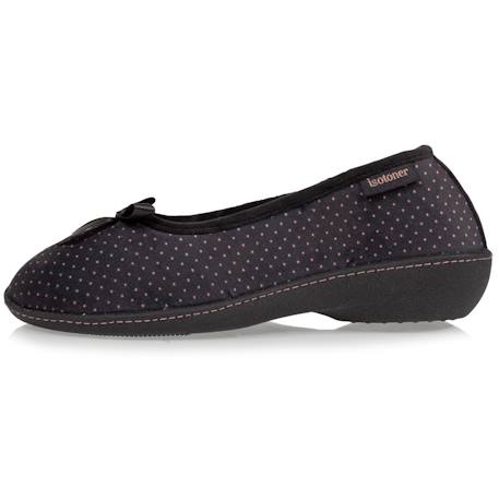 Chaussons ballerines ultra doux, ultra confort talon de 3,8 cm Pois 3 - vertbaudet enfant 