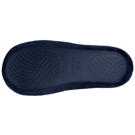 Chaussons ballerines microvelours, semelle antidérapante Marine 4 - vertbaudet enfant 