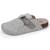 Chaussons sabots semelle anatomique confort Gris chiné+Noir 1 - vertbaudet enfant 