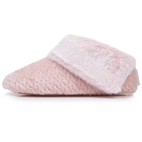 Chaussons bottillons micro éponge, semelle antidérapante Rose 3 - vertbaudet enfant 