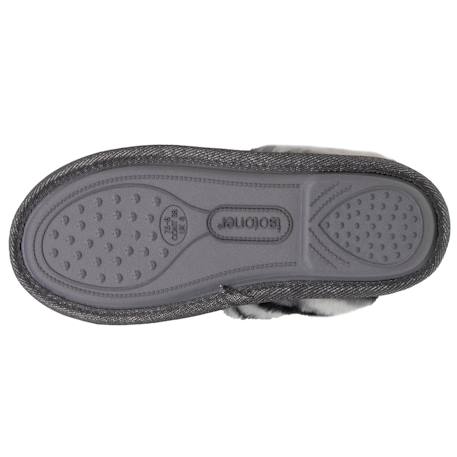 Chaussons mules chat fantaisie Gris+Rose chiné 4 - vertbaudet enfant 