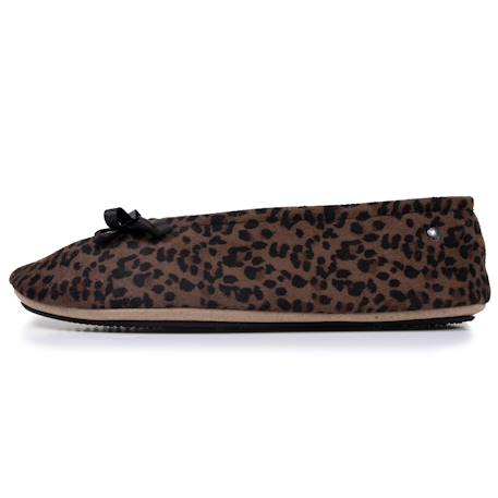 Chaussons ballerines semelle intérieure moelleuse et confortable Léopard+Sauge 4 - vertbaudet enfant 