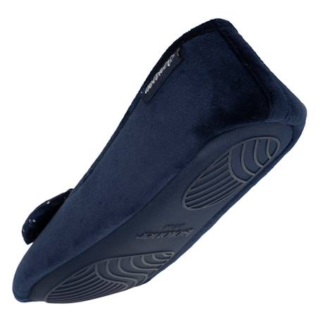 Chaussons ballerines microvelours, semelle antidérapante Marine 5 - vertbaudet enfant 