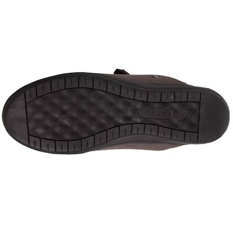 Chaussons mules petit talon de 4,5 cm Noir+Taupe 10 - vertbaudet enfant 