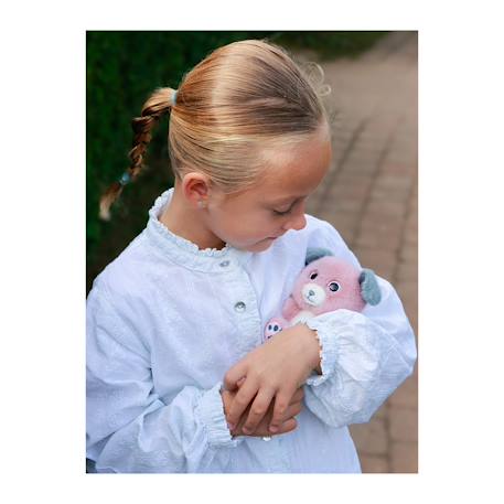 Peluche - peluche chien spot cutydoos rose poudré et gris – 13 cm Blanc 3 - vertbaudet enfant 