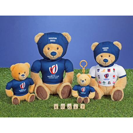 Peluche ours coupe du monde de rugby 2023 (rwc),  officielle sous licence - 15 cm assis Rouge 2 - vertbaudet enfant 