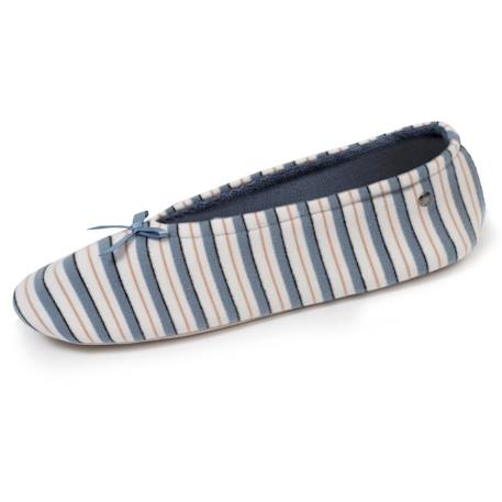 Chaussons ballerines ultra confortables, semelle en cuir, détail grand nœud Aubergine+Bleu canard+Bleu canardfleurs+Girafe+Gris chiné clair+Ivoire+Rayure marinière+Rayuresbleues+Rouge+Sauge+Vert d'eau 36 - vertbaudet enfant 
