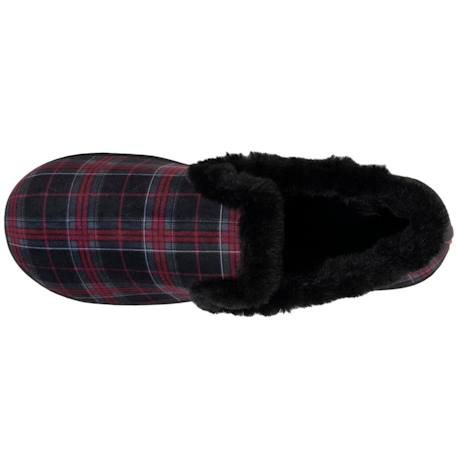 Chaussons charentaises semelle ergonomique confort, chauds Camel+Noir+Tartan 14 - vertbaudet enfant 