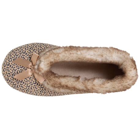 Chaussons ballerines semelle ultra-souple, confortables, semelle à mémoire de forme Léopard+Marine 3 - vertbaudet enfant 