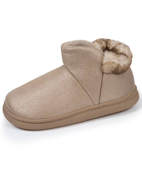Chaussons bottillons semelle bloup extra confort Beige+Noir 6 - vertbaudet enfant 
