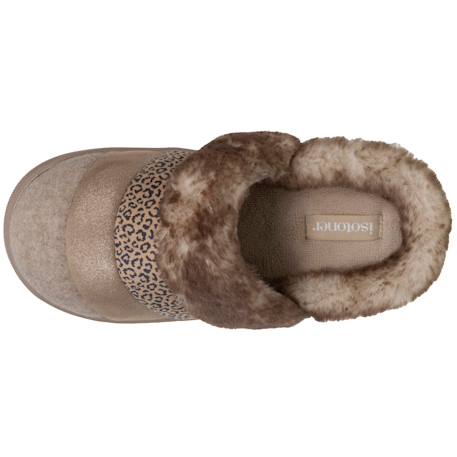 Chaussons mules semelle bloup extra confort Beige+Marine lurex+Noir 2 - vertbaudet enfant 