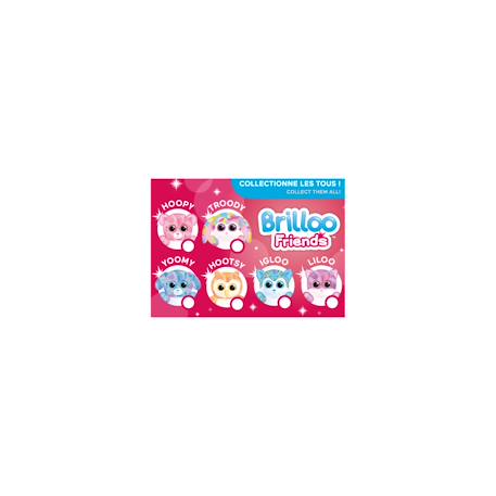 Peluche - troody - brilloo friends lapin 23 cm Rose 4 - vertbaudet enfant 
