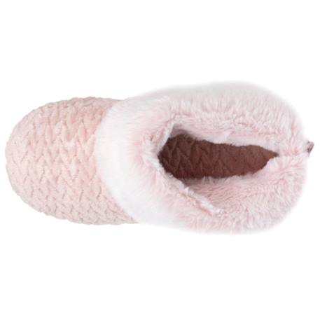 Chaussons bottillons micro éponge, semelle antidérapante Rose 2 - vertbaudet enfant 