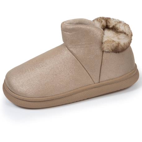 Chaussons bottillons semelle bloup extra confort Beige+Noir 1 - vertbaudet enfant 
