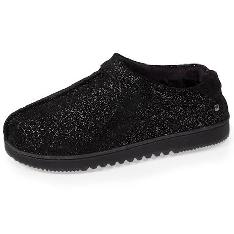 Chaussons bottillons dessus cuir, semelle confort Gris+Noir nacré 7 - vertbaudet enfant 
