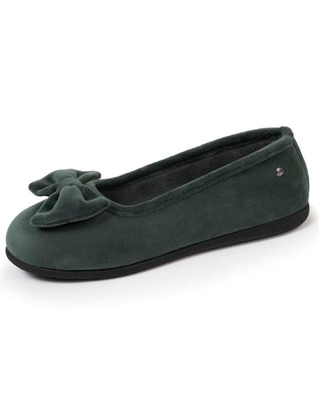 Chaussons ballerines souples, ultra confortables et légers, confort technologie everywear Bleu canardfleurs+Bleu marine+Grisirisé+Rayuresbleues+Sauge+Sauge noeud irisé 30 - vertbaudet enfant 