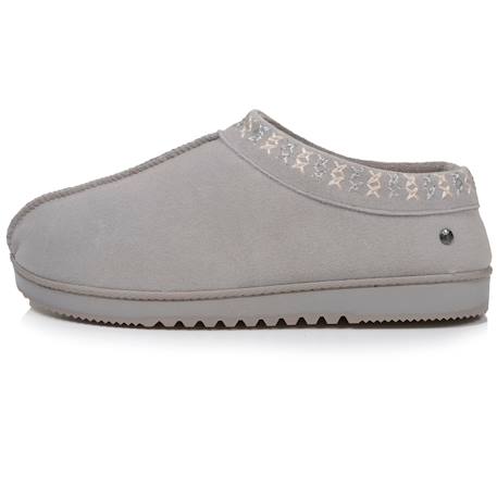 Chaussons bottillons dessus cuir, semelle confort Gris+Noir nacré 3 - vertbaudet enfant 