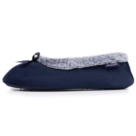 Chaussons ballerines semelle ultra-souple, confortables, semelle à mémoire de forme Léopard+Marine 10 - vertbaudet enfant 