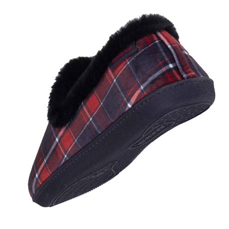 Chaussons charentaises détails fausse fourrure Tartan 5 - vertbaudet enfant 