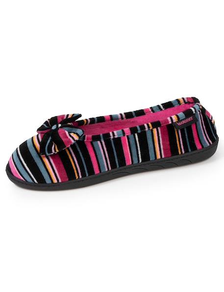 Chaussons ballerines semelle ergonomique confortables, semelle à mémoire de forme Camel+Noir+Rayures 18 - vertbaudet enfant 